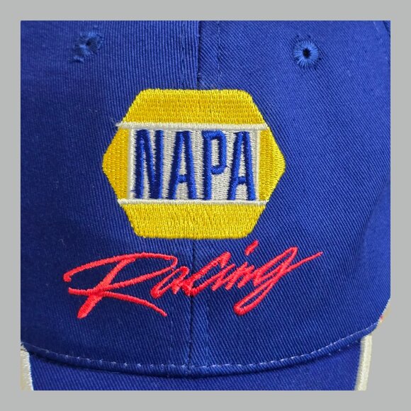 NASCAR Napa Racing #55 Michael Waltrip Toyota Baseball Cap Hat Navy Blue Yellow - Picture 2 of 8